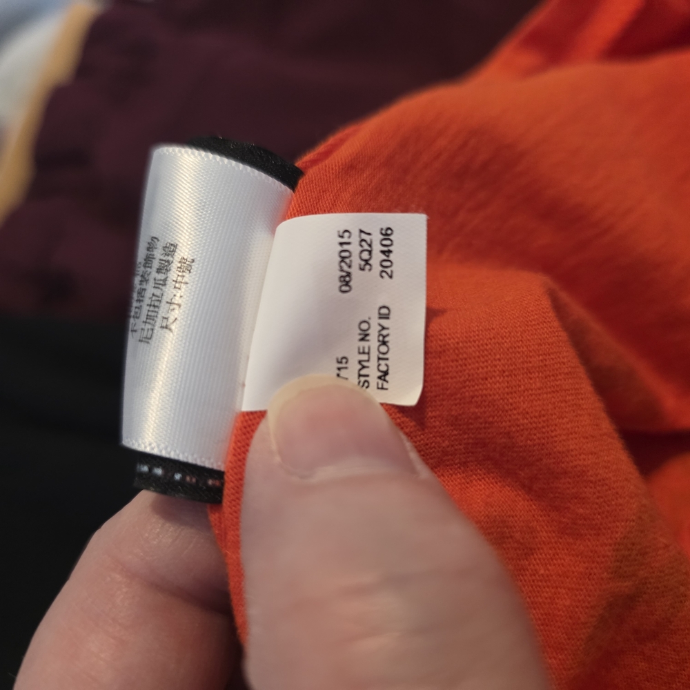 Harley-Davidson Orange Long Sleeve Graphic Shirt Size Medium Banff Canada - Picture 7 of 11